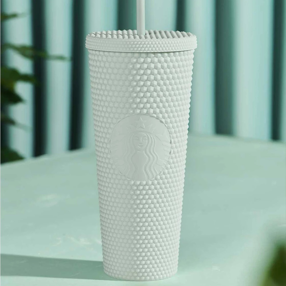 Starbucks 2021 China mint studded Straw cup 24oz